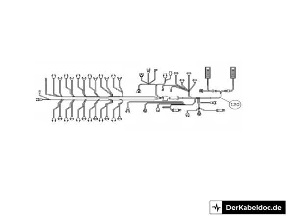 Motorkabelbaum Restauration R129 M120 600SL A1295404532 A1295403233