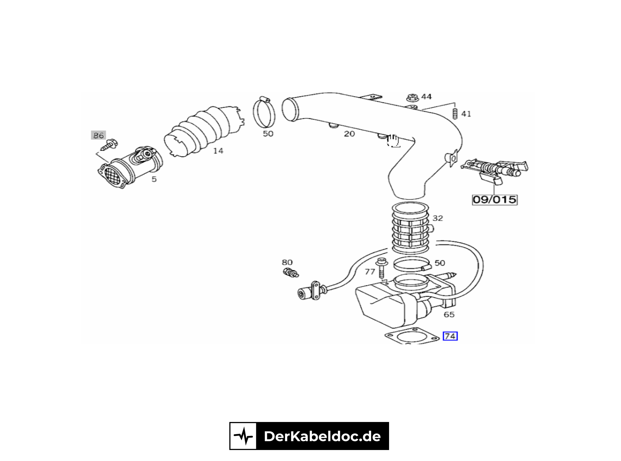 Mercedes-Benz Dichtung Drosselklappe M104 M120 A1041410780 – Bild 2
